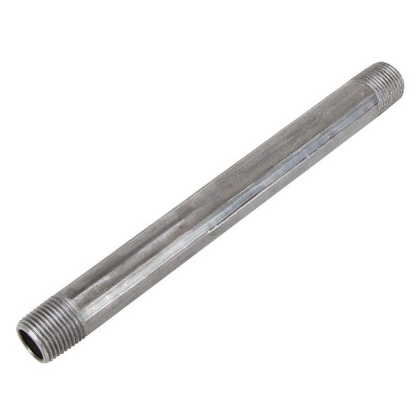 Prosource Pipe Nipple, 1/2 in, Male, Steel, SCH 40 Schedule, 5 in L 1